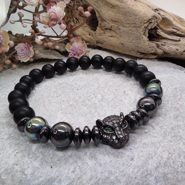 Náramek z hematitu a...