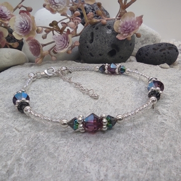 Náramek s rubínově...