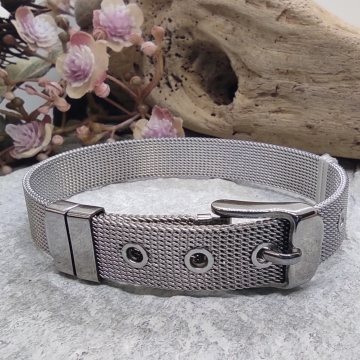 Páskový náramek stříbrný