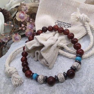 Náramek z palisandru a...