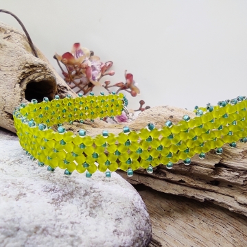 Náramek zelený neon