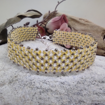 Náramek světle žlutý s...