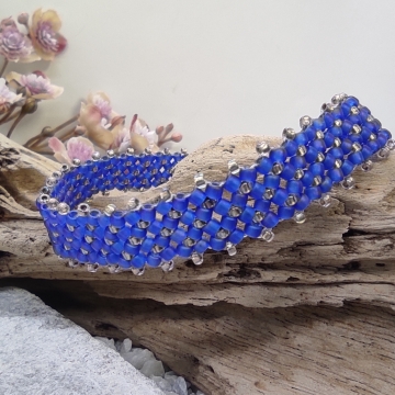 Náramek modro-fialový