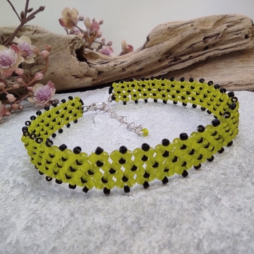 Náramek zelený neon