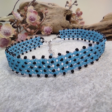 Náramek blankytně modrý