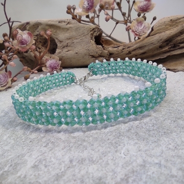 Náramek zelený tyrkys