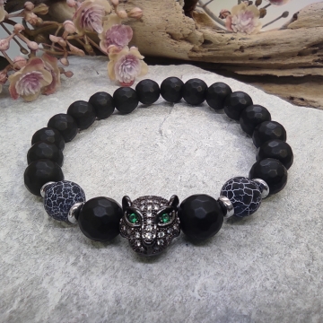 náramek s černým leopardem...