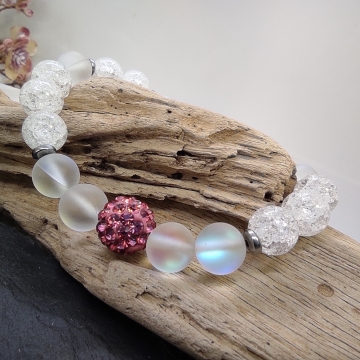 Náramek z křišťálu a...